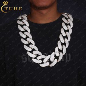 51 mm Cuban Link Chain Gold Silver CZ Moissanite Diamond Hip Hop Jewelry Rock Rapper Iced Out Mossanite Fashion Men Custom Luxe
