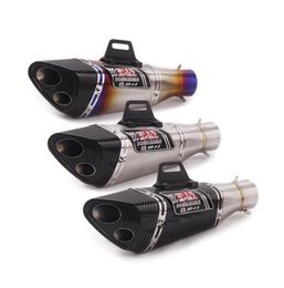 Tubo de escape universal para motocicleta de 51 mm Yoshimura R11 Escape modificado Moto para Z650 Z900 ER6N CBR1000RR YZF R1 R3 S1000RR Slip On2447925