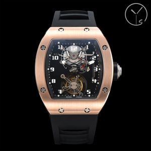 52-01 montre de luxe Montre classique de luxe 49.8X44.3X16.4mm tourbillon mouvement mécanique en acier montres de créateurs hommes Montres-bracelets