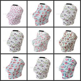 52 Stijlen Baby Bloemen Feeding Nursing Cover Pasgeboren Peuter Borstvoeding Privacy Sjaal Cover Sjaal Auto Seat Wandelaar Canopy Tools 62 Y2