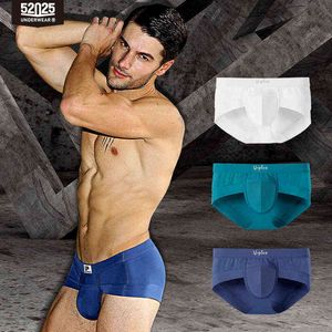 52025 Sous-vêtements pour hommes Slips 3-Pack Premium Micromodal Slips Doux Respirant Confortable Boxershorts Sous-vêtements pour hommes Boxers sexy T220816