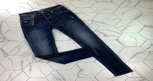 523 Men039s Jeans skinny en détresse en détresse jeans pour hommes Slim Moto Moto Biker causal Mens Denim Pant