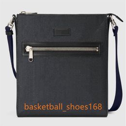 523599 Fashion Black Sacs Casual ￩paule Message pour hommes Sac de messager en cuir authentique sacs ￠ main de haute qualit￩ pour hommes244