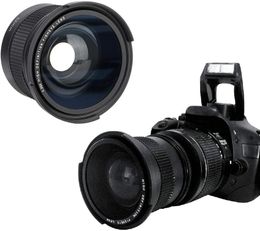 Objectif grand angle Nikon Fisheye HD 52 mm 0,35x, partie macro pour appareils photo reflex numériques D7100 D7000 D5500 D5300 D5200 D5100 D3500 D3400 D3300 D3200 Nikon Canon Sony Pentax