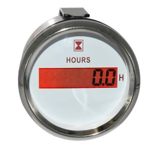 52 mm 2 '' 'Digital Hour Meters Honmers Honmers LCD Garges d'horloge avec rétro-éclairage rouge 9-32V pour moteur de bateau de yacht automatique