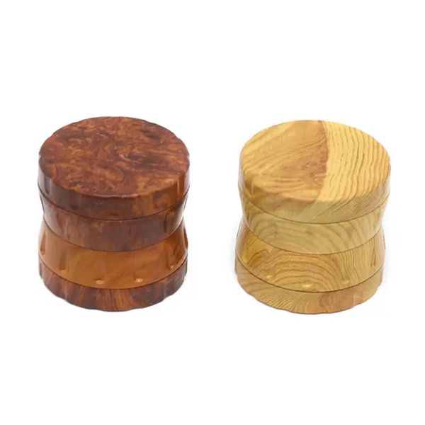 Molinillo de tabaco de madera de 52 mm, accesorios para fumar, trituradora de matel de madera, 2 tipos, 4 capas, molinillos de hierba seca