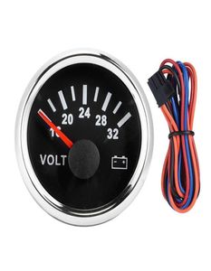 52 mm2in 1832V voltmeter 7 kleuren achtergrondverlichting 932V werkspanning voor bootauto truck motorfiets ATVBLACK DIAL SILVERSCOVER4283501