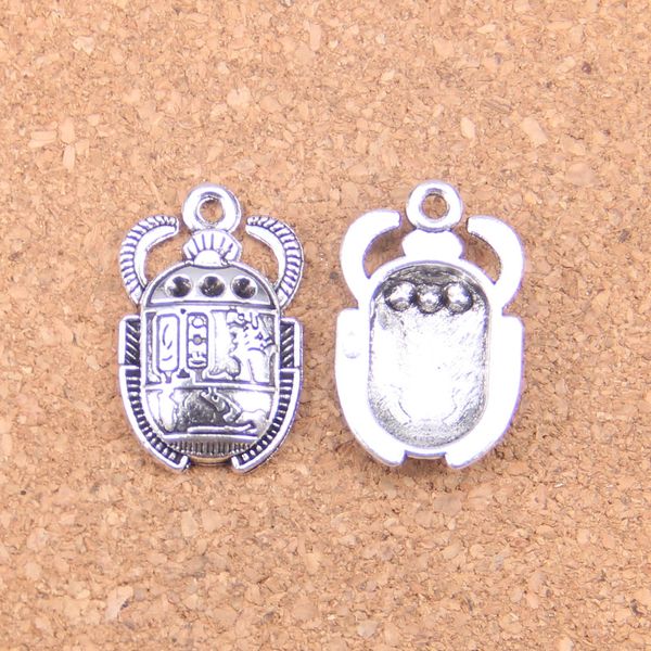 52 pièces Antique argent Bronze plaqué insecte hexapode bug pendentif à breloques collier à faire soi-même Bracelet résultats de Bracelet 25*16mm