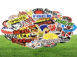 52pcs rock and roll -muziekband diverse sticker waterdichte sticker voor skateboard gitaar laptop motorfiets car diy9674652