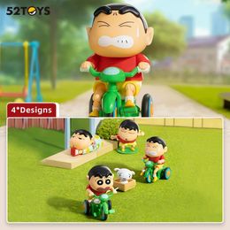 52TOYS BLIND BOX Crayon Shin Chan Dynamic Shin Life Mystery Box Collectible Opwindspeelgoed Desktopdecoratie Cadeau voor Kerstmis 240326
