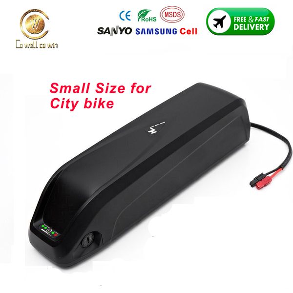 52V 14AH 1000W Pequeña batería Hailong Bicicleta eléctrica Baterías de iones de litio Samsung Sanyo 18650 Celda para 750W