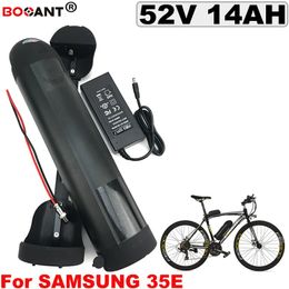52V 14AH elektrische fiets lithium batterij voor Samsung 35E 18650 cel 52V 14AH 500W 1000W e-bike batterij + 2A oplader gratis verzending