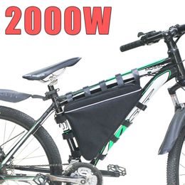 52V 30AH 2000W bicicleta eléctrica paquete de batería triangular 51,8 V 30Ah batería de litio 14S para Bafang 8FUN BBSHD Ebike kit de motor