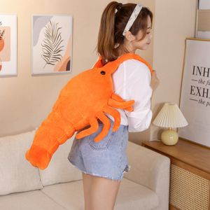 53/68 cm Kawaii Red Lobster en peluche Toys Life Life Life Life Lifread Cryfish Farmed Animal Doll Soft Funny Pillow Birthday