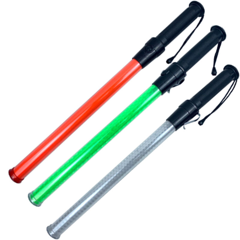 53 cm * 3 cm Verkehrskontrolle Fluoreszierender Stab Leuchtendes LED-Feuerblinkendes Warnlicht Baton