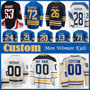 26 Rasmus Dahlin 89 Alex Tuch Buffalo Hockey Jersey Sabres personalizados 21 Kyle Okposo Zemgus Girgensons Tage Thompson Jeff Skinner Craig Anderson Dylan Cozens Owen Power