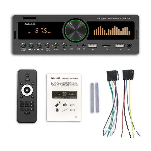 530 Bluetooth Car Player Dual Tarjeta USB USB Música multifunción Radio de automóvil sin pérdida