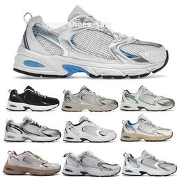 530s manomanes chaussures de course de running news 530 Balancs Trainer Run White Metallic Silver Navy Steel Grey Green 2024 Men Femmes Femmes Mesh Tennis Taille 5.5 - 12