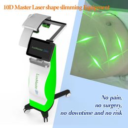 532NM Groene LLLT Emerald Laser Lipo Verwijdering Pijnloze Therapie Lichaam 10D lichaam Beeldhouwen Machine