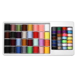 53pcs diverse kleuren naaien schroefdraad spoelen opslag organizer houder Diy Apparel nalatedwork opslagmachine naaien gereedschap