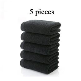 54 pièces 100% coton serviette de visage noir pas de serviettes de bain à la décoloration grande plage pour hommes pour El Corporate Gift Dropship disponible 240409