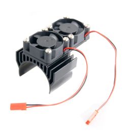 Dissipateur thermique de moteur avec double ventilateur, pour modèle de voiture EP 1:10 1:8 EP, moteur brossé/sans balais, accessoires de voiture de course Rc, 540/550