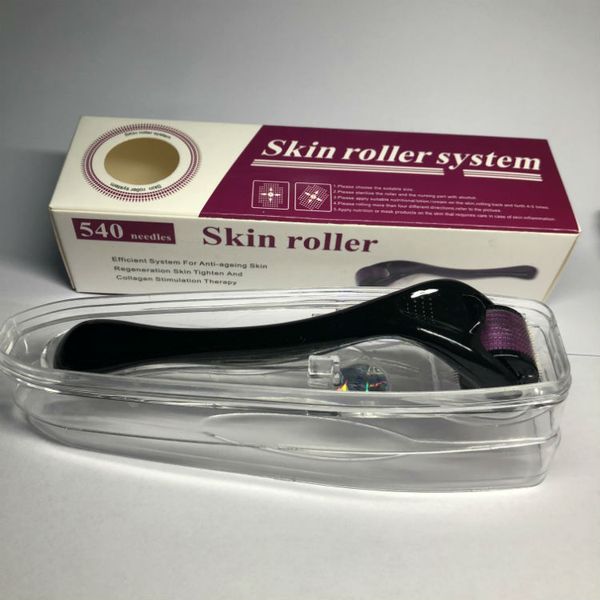 540 Micro Needle Skin Roller Dermatology Therapy SRS Microneedle Dermaroller 0.5mm 1.0mm 1.5mm 2.0mm 3.0mm Avec Retail Box