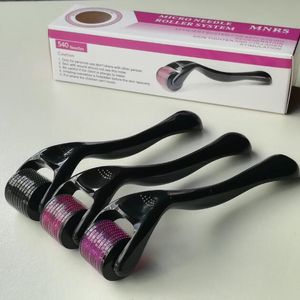 540 micro agujas derma roller MNRS dermaroller, rodillo para belleza de la piel, agujas de acero inoxidable dermaroller 0,2-3,0 mm