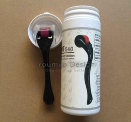 540 Micro Naalden Derma Roller Skin Roller Dermatology Therapie Micronedle Dermaroller met cilindrische container Verpakking DHL GRATIS
