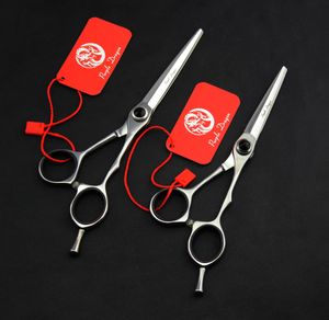 542 # 5.5 / 6 '' Merk Paars Dragon Top Grade Hairdressing Scissors JP 440C 62HRC Thuis Salon Kapper's Snijden Schaar Haarschaar