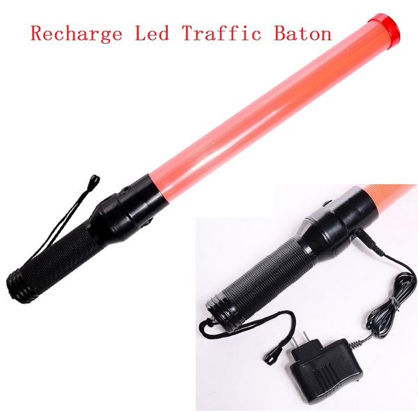 54cm Style rechargeable LED Trafic Light Baton Glosticks Red Green Jaune Bleu RoadsaFey Feux d'avertissement