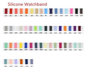 54Colors Bekijk bands Silicone Strap Watchband voor Apple Watch -polsband9600064