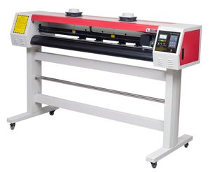 Traceur de découpe de marque d'enregistrement automatique CCD de 54 pouces 1380mm avec Laser 60W et lame pour papier autocollant en vinyle et matériau souple