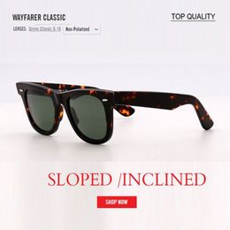 54 mm carré Sol Gafas Sunglasses Designer rétro Vintage Verage Slanté Sold Sold de UV400 Incliné 50 mm Femmes Taille OCULO