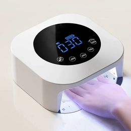 Lampe UV à ongles Rechargeable 54W, sèche-vernis à Gel professionnel, lumière sans fil pour Machine de manucure, LED sans fil 231226