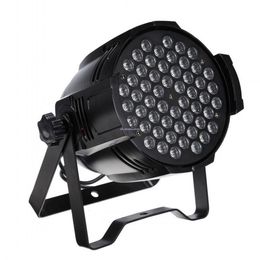 Gratis verzending 54x3w cast aluminium high power led podiumverlichting RGB 3IN1 TRI Color led spot licht led par 64