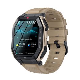 55 1.85inch 2023 Militaire Slimme Horloge Mannen Bluetooth Oproep 350mAh 24H Gezonde Monitor Outdoor IP68 Waterdichte Smartwatch