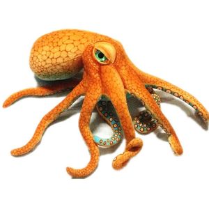 55 ~ 80 cm Giant Gesimuleerde Octopus Gevulde Speelgoed Hoge Kwaliteit Levensechte Zee Dier Pop Knuffels Voor Kinderen Boy Xmas Gift 210728