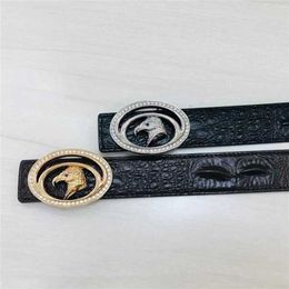 55% Riem Designer Nieuwe heren casual gladde visgraatpatroon vogelkopgesp zakelijke trend klassieke riem