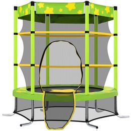 Trampolines de 55 pouces avec boîtier de sécurité Enfants Net Enfants Outdoor Indoor Trampoline Pour Enfants avec Sprinkler Eau Max Charge 100Lbs USA Stocka52