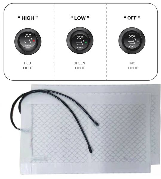 55% de réduction sur les chauffages de siège de voiture en fibre de carbone pour les véhicules avec interrupteur de commande personnalisé de Xiaomiyoupinltd295M