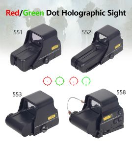 551 552 553 558 Rood groene stip holografische zicht scope jagen reflex zicht 20 mm mount