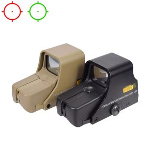 551 552 553 Holografische Green Red Dot Sight Optics Nachtzicht Gun Rifle Scope 20mm Rail Mount voor HK416 AR15-Tan
