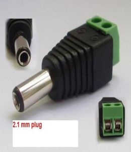 5521mm Mannelijke CCTV UTP Stekker jack socket Adapter Kabel DCAC 2 Camera Video Balun Connector9615750