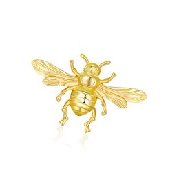 Broche abeille dorée pour femmes, 5535cm, broches insectes, costume, épingle à revers, bijoux à la mode, accessoires pour cadeau, fête 6046782