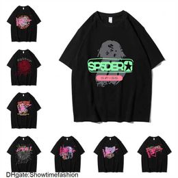 555 Designer Hip Hop Kanyes Style Sp5der T-shirt Spider Jumper Jeunes chanteurs européens et américains T-shirts à manches courtes Mode Sport RFE0