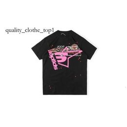 555 Designer Hip Hop Kanyes Style Sp5der T-shirt Spider Jumper Jeunes chanteurs européens et américains T-shirts à manches courtes Mode Sport Noir T-shirts en pur coton 572