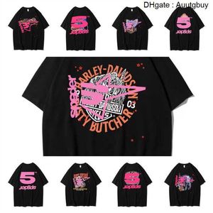 555 Diseñador Camisetas para hombres Hip Hop Kanyes Estilo Sp5der Camiseta Spider Jumper Cantantes jóvenes europeos y americanos Camisetas de manga corta Moda Deporte RXOG