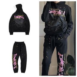 555 Spider Hoodie Sp5der Worldwide Pink Young Thug Sweater Heren Vrouw Nevermind Foam Print Pullover Kleding Vjwtk