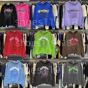 555 Spider Hoodie Sp5der Wereldwijd Roze Young Thug Trui Heren Vrouw Nevermind Foam Print Trui Kleding 2KN0